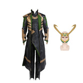 Thor:The Dark World Loki Black Set Cosplay Costume Halloween Carnival Suit